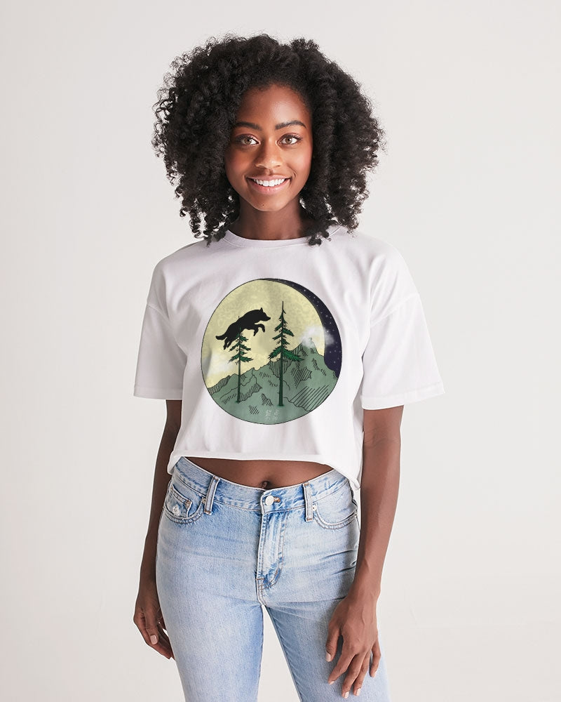 Tsuki Women's Lounge Cropped Tee